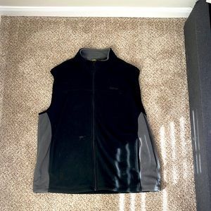 Cabelas XL Fleece Vest Gray & Black